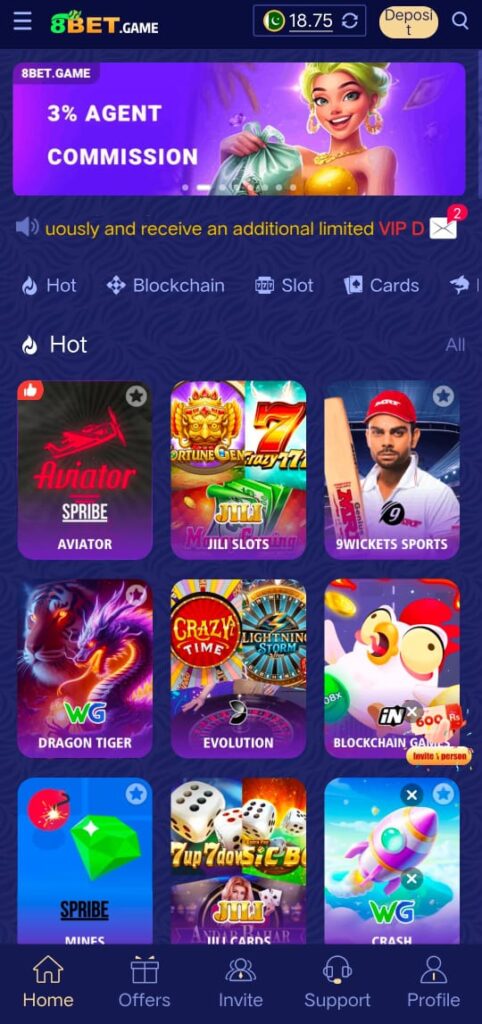 8 bet Game 